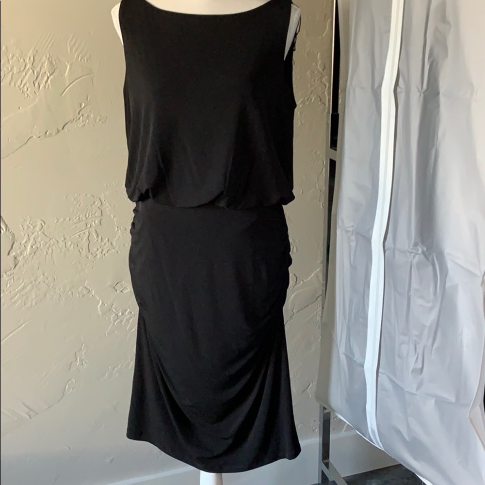 Black holiday party dress super sexy back sequins